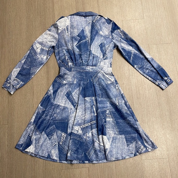 Vintage Shady Lane Denim Patchwork Dress - Picture 2 of 13